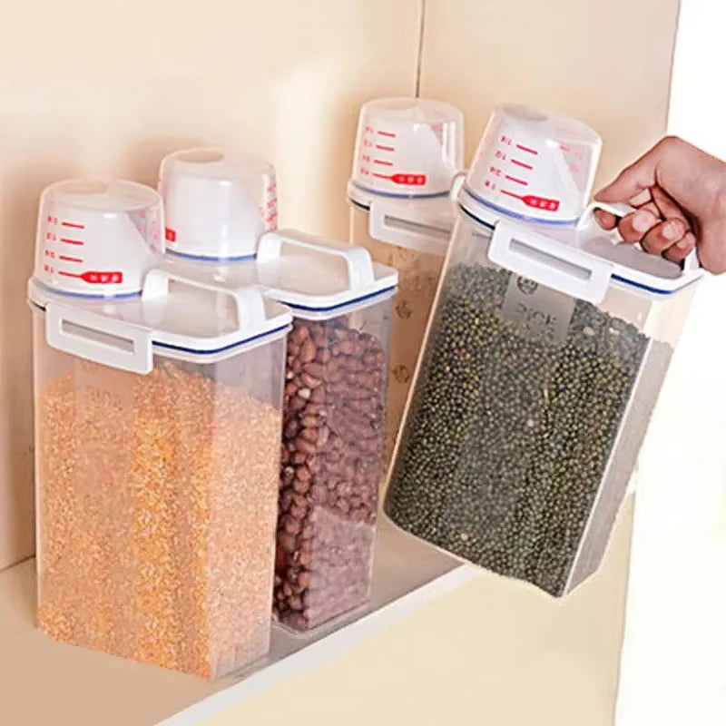 1Pcs or 3Pcs Moisture-Proof Grain Jar Rice Jar Grain Storage Box Pet Food Bucket Storage Jar Sealed Bucket Filled Rice Bucket
