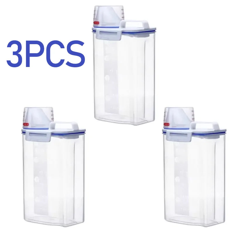1Pcs or 3Pcs Moisture-Proof Grain Jar Rice Jar Grain Storage Box Pet Food Bucket Storage Jar Sealed Bucket Filled Rice Bucket