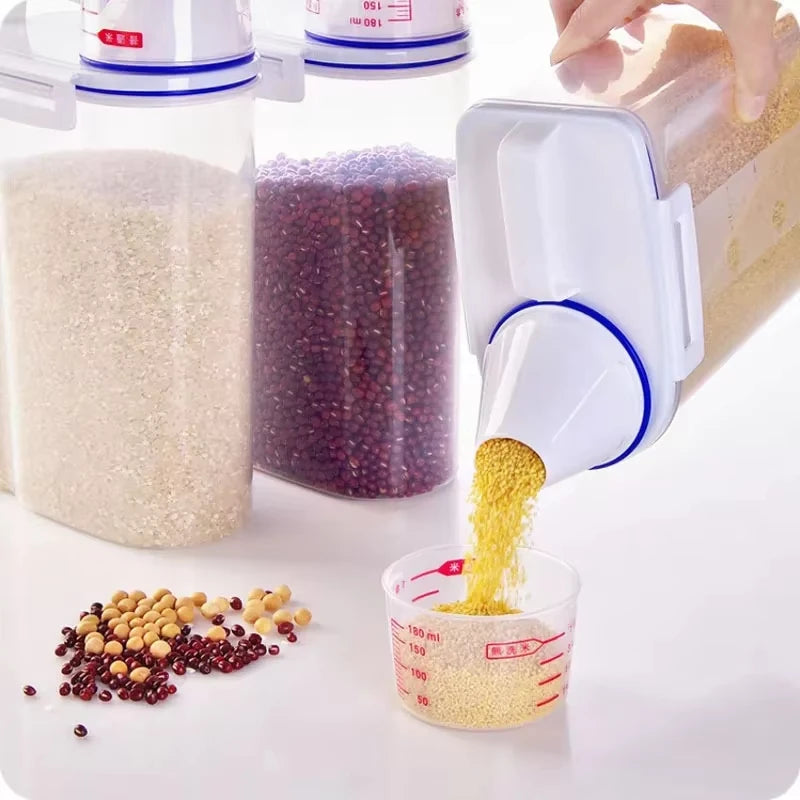 1Pcs or 3Pcs Moisture-Proof Grain Jar Rice Jar Grain Storage Box Pet Food Bucket Storage Jar Sealed Bucket Filled Rice Bucket