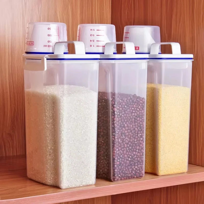 1Pcs or 3Pcs Moisture-Proof Grain Jar Rice Jar Grain Storage Box Pet Food Bucket Storage Jar Sealed Bucket Filled Rice Bucket