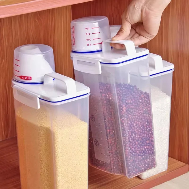 1Pcs or 3Pcs Moisture-Proof Grain Jar Rice Jar Grain Storage Box Pet Food Bucket Storage Jar Sealed Bucket Filled Rice Bucket