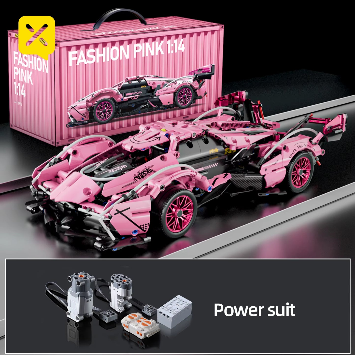 Toylinx Technical Building Blocks Racing Sport Car Speed Vehicle Model City Mechanical Super Bricks Puzzle Toys Adult Gift